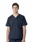 Navy Blue Unisex Scrub Top Including Wilson Tech Embroidered logo
